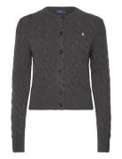 Polo Ralph Lauren Cable-Knit Wool-Cashmere Cardigan Grå