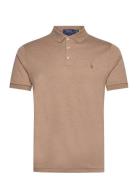 Custom Slim Fit Soft Cotton Polo Shirt Tops Polos Short-sleeved Beige ...