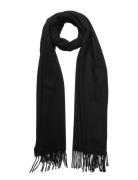 Cashmere Blend Scarf Accessories Scarves Winter Scarves Black Filippa ...