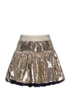 Skirt Dresses & Skirts Skirts Short Skirts Gold Billieblush