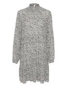 Kasally Amber Dress Ls Knälång Klänning Grey Kaffe