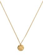 Syster P Minimalistica Hammered Circle Necklace Guld