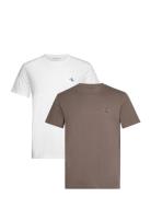 Calvin Klein Jeans 2 Pack Monologo T-Shirt Brun