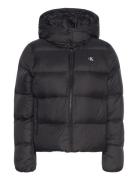 Mw Down Short Puffer Fodrad Jacka Black Calvin Klein Jeans