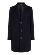 Dc Wool Mix Coat Yllerock Rock Navy Tommy Hilfiger