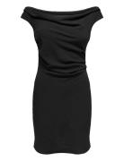 Onlmette Offsholder Dress Wvn Kort Klänning Black ONLY