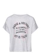 Zadig & Voltaire Kids Short Sleeves Tee-Shirt Grå