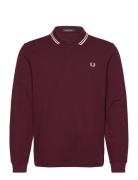 Fred Perry Ls Twin Tipped Fp Shirt Burgundy