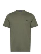 Fred Perry Ringer T-Shirt Grön