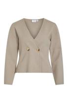 Vila Vizarah Knit Cardigan/Ka Beige