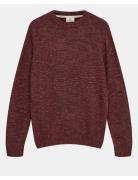 Anerkjendt Aksune Space Yarn Crew Neck Burgundy