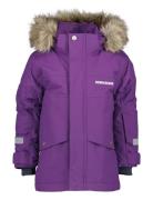 Bjärven Kids Parka 3 Parka Jacka Purple Didriksons