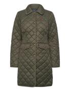 Water-Repellent Quilted Coat Kviltad Jacka Green Polo Ralph Lauren