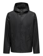 ONLY & SONS Onsluca Rain Jacket Otw Vd Svart