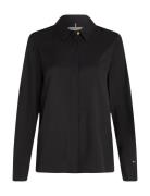 Tommy Hilfiger Fluid Viscose Regular Shirt Svart