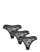 Lindex Brief Dana Thong Lace 3Pack Svart