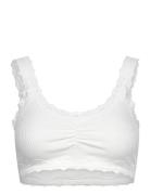 Rosemunde Silk Bralette W/ Lace Vit