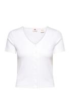 LEVI´S Women Muse Ss Tee White + Cotton/Pol Vit