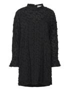 Julia Mock Neck Dress Kort Klänning Black Once Untold