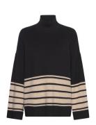 Gitteliw Pullover Tops Knitwear Turtleneck Black InWear