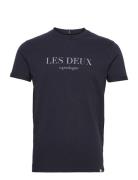 Les Deux Amalfi T-Shirt Marinblå