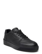 Low Top Lace Up Bskt Lth Låga Sneakers Black Calvin Klein