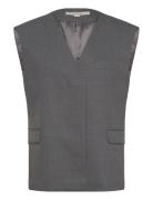 Boxy Waistcoat Väst Grey REMAIN Birger Christensen