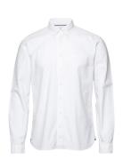 Solid Oxford Shirt L/S Tops Shirts Casual White Lindbergh