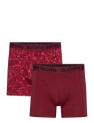 Cotton Stretch Boxer 2P Boxerkalsonger Red Björn Borg