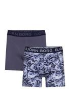 Cotton Stretch Boxer 2P Boxerkalsonger Navy Björn Borg