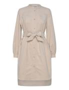 Slhelle Dress Kort Klänning Beige Soaked In Luxury