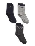 K Wool Sock 3Pk Sockor Strumpor Multi/patterned Helly Hansen