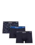 Trunk 3P Power Desig Boxerkalsonger Navy BOSS