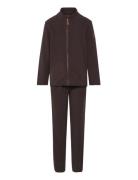 Fleece Set Recycled Outerwear Fleece Outerwear Fleece Suits Brown Mikk...