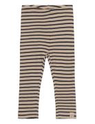 Petit Piao Legging Modal Striped Marinblå