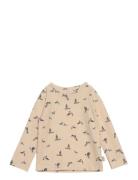 Petit Piao T-Shirt L/S Printed Beige