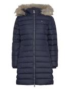 Tjw Essential Hooded Down Coat Fodrad Rock Navy Tommy Jeans