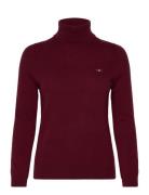 GANT Extrafine Lambswool Blend Rollneck Burgundy