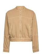 Denim Bomber Jacket Bomberjacka Beige Mango