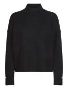 Kezia Pearl Cuff Detail Jumper Tops Knitwear Jumpers Black French Conn...