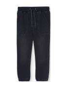 Fleece Denim Trousers For Boy -Bci Bottoms Sweatpants Black Boboli