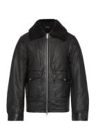 Seth Vegan Shearling Läderjacka Skinnjacka Black Human Scales