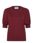 Minus Liva Strik T-Shirt Burgundy