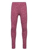 Mango Printed Leggings Rosa