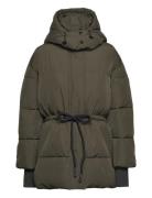 Becka - Winter Puff Rd Fodrad Jacka Khaki Green Day Birger Et Mikkelse...