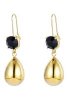 Bud To Rose Drop Crystal Hook Earring Guld