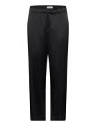 Ahlvar Gallery Ava Satin Silk Trousers Svart