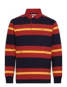 Multistripe Heavy Rugger Tops Polos Long-sleeved Navy GANT