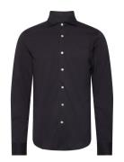 Morris Dressed Jersey Shirt-Slim Fit Marinblå