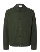 Selected Homme Slhnealy Ls Knit Shirt Jacket Noos Grön